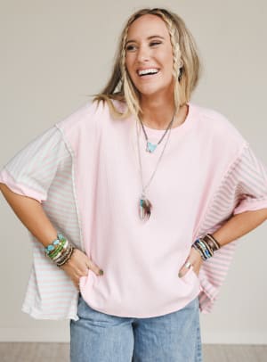 Sweet Stripes Top: undefined