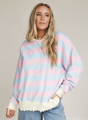 Casual Lines Striped Top: undefined