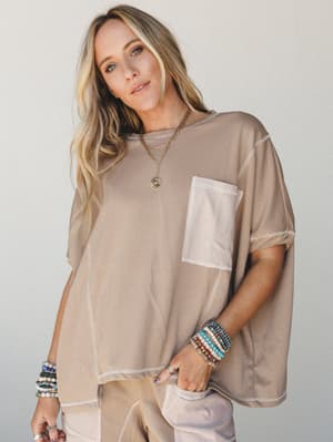 Meadow Dreams PJ Set - Tan
