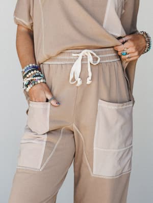 Meadow Dreams PJ Set - Tan