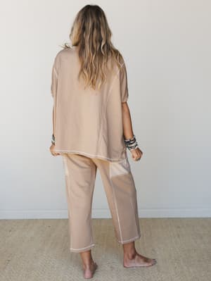 Meadow Dreams PJ Set - Tan