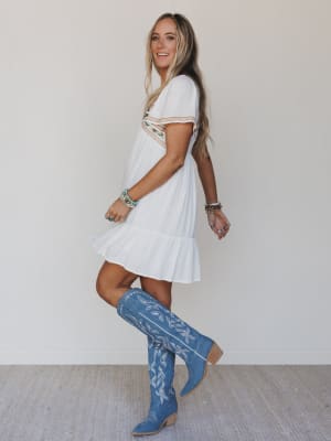 magdaline-mini-dress-ivory/Ivory