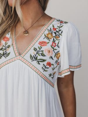 magdaline-mini-dress-ivory/Ivory