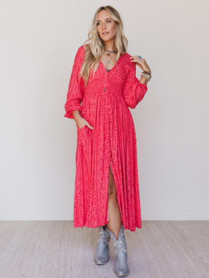 Day Dates Dress - Cherry Tomato L / Cherry Tomato