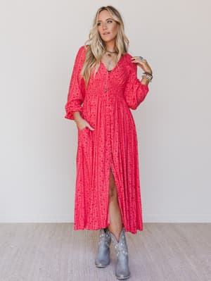 Day Dates Dress - Cherry Tomato L / Cherry Tomato