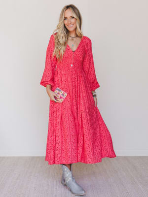 Day Dates Dress - Cherry Tomato L / Cherry Tomato