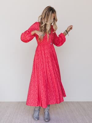 Day Dates Dress - Cherry Tomato L / Cherry Tomato