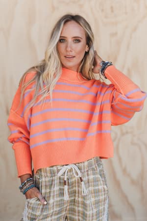Dream On Striped Sweater: undefined