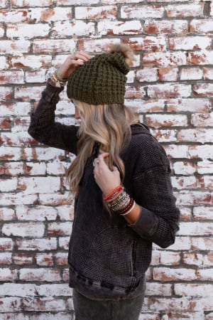 aspen-waffle-knit-faux-fur-beanie-olive/Olive