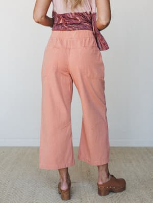 Harvest Wide Leg Jeans - Burnt Orange