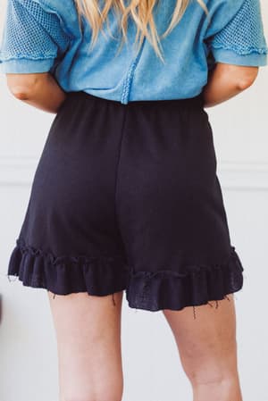 the-nest-beachline-textured-shorts-black/Black