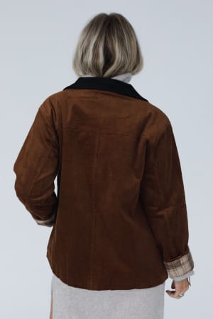 leni-plaid-corduroy-coat-camel/Camel