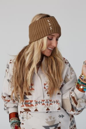 Sadia Embroidered Head Wrap: undefined