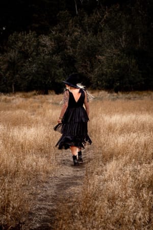 Boho Ballerina Tiered Tulle Dress: undefined