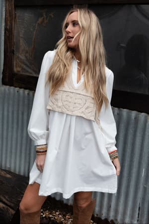 sweet-edge-crochet-vest-tunic-dress-white/White
