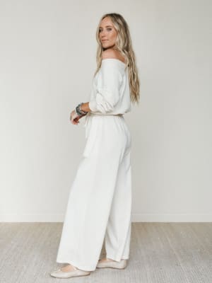 Relaxed Era Jumpsuit - Ecru L / Ecru