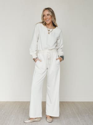 Relaxed Era Jumpsuit - Ecru L / Ecru
