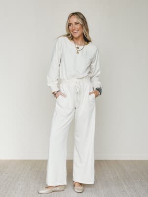 Relaxed Era Jumpsuit - Ecru L / Ecru