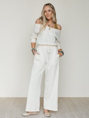 Relaxed Era Jumpsuit - Ecru L / Ecru