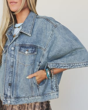 Beyond The Cape Denim Jacket - Denim L / Blue