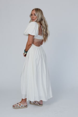 Back Stage Maxi Dress: undefined
