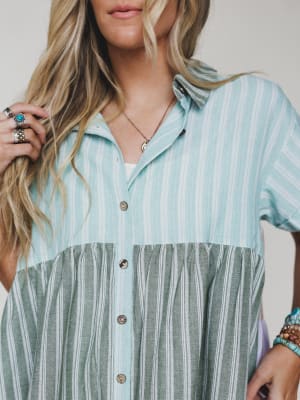 Daylight Escape Dress - Mint Combo XL / Mint Combo