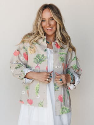 Farmer's Daughter Jacket - Garden Oatmeal L / Garden Oatmeal