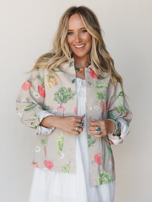 Farmer's Daughter Jacket - Garden Oatmeal L / Garden Oatmeal