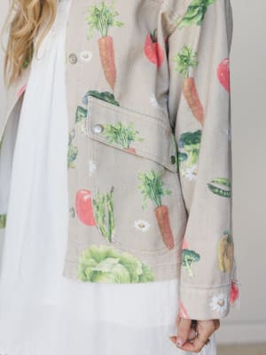 Farmer's Daughter Jacket - Garden Oatmeal L / Garden Oatmeal