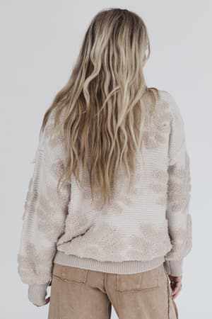 zinnia-textured-flower-top-beige/Beige