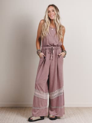 country-sunshine-crochet-wide-leg-jumpsuit-red-bean/Red Bean
