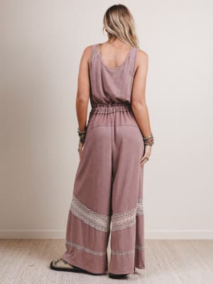 country-sunshine-crochet-wide-leg-jumpsuit-red-bean/Red Bean