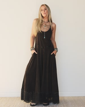 Free Bird Feeling Wide Leg Jumpsuit - Black XL / Black