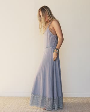 Free Bird Feeling Wide Leg Jumpsuit - Dolphin XL / Dolphin