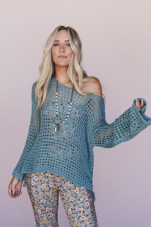 oceania-crochet-top-teal/Green