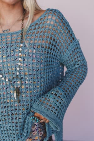 oceania-crochet-top-teal/Green