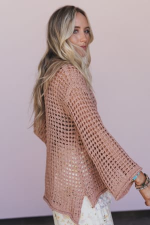 oceania-crochet-top-coral/Orange