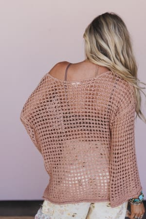 oceania-crochet-top-coral/Orange