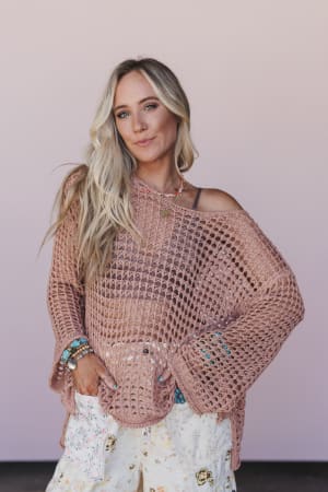 oceania-crochet-top-coral/Orange