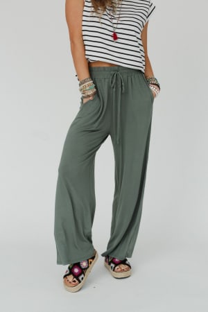 forever-comfy-drawstring-wide-leg-pants-black-1/Light Olive
