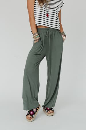 forever-comfy-drawstring-wide-leg-pants-black-1/Light Olive