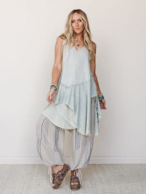 Bloom Basket Top - Blue S / Blue