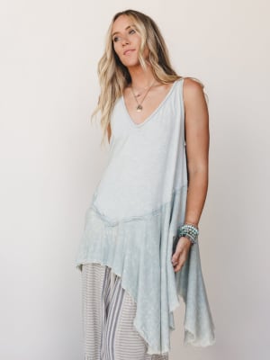 Bloom Basket Top - Blue S / Blue