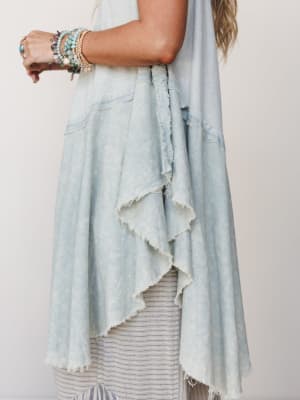 Bloom Basket Top - Blue S / Blue