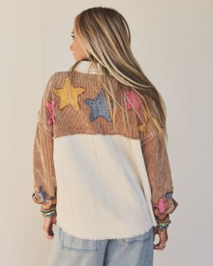 Star Glide Shacket - Cream XL / Cream