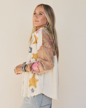 Star Glide Shacket - Cream XL / Cream