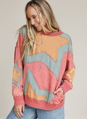 Pop Star Patchwork Top: undefined