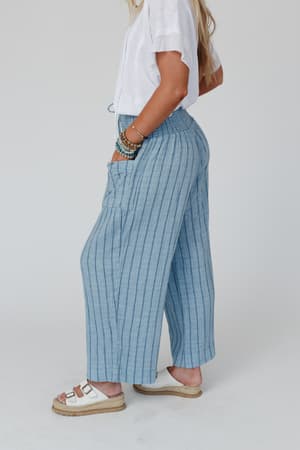solana-striped-pants-blue/Blue