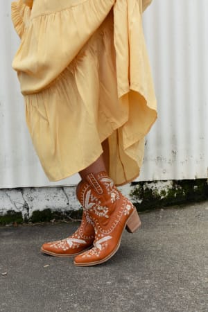 Dolly Embroidered Cowboy Boot: undefined