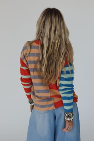dulcie-striped-sweater-camel/Camel